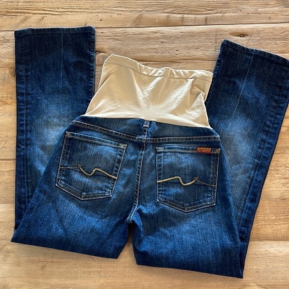 7 For All Mankind A Pea in a Pod Collection Maternity Jeans - Picture 3 of 10